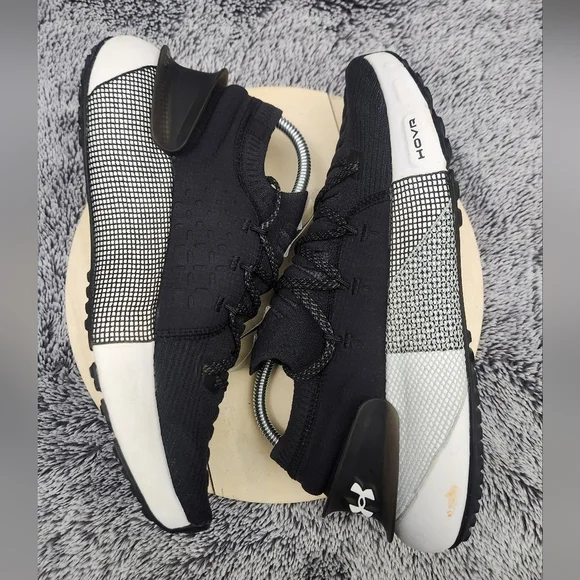 Under Armour Men’s Black & White HOVR Phantom 3 Running Shoes Size 9.5 - Picture 6 of 9